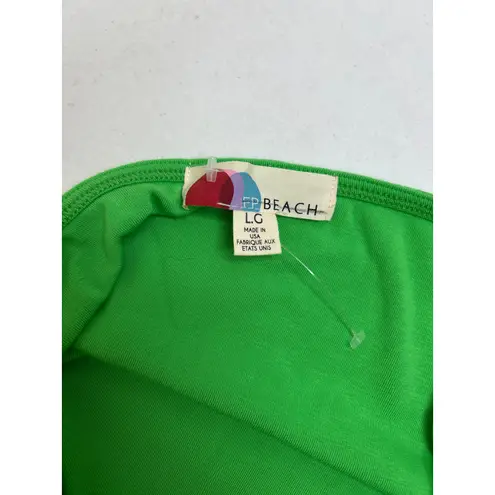 Free People  Beach Green Rosalia Low Back Mini Dress/Cover Up. Size L NWOT