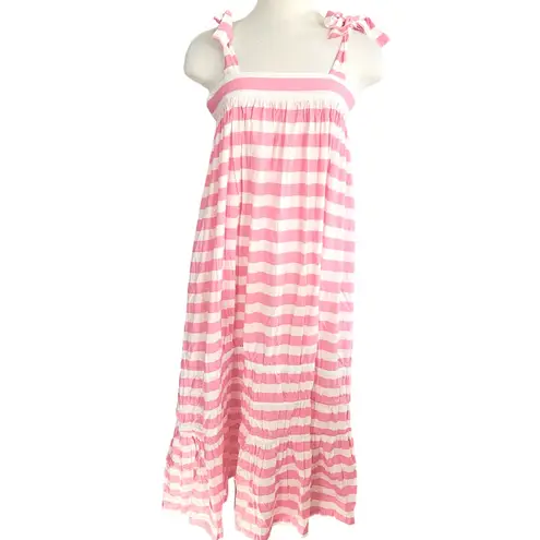 Sunshine Tienda Duval Stripe Florence Dress Size Medium NWT Pink