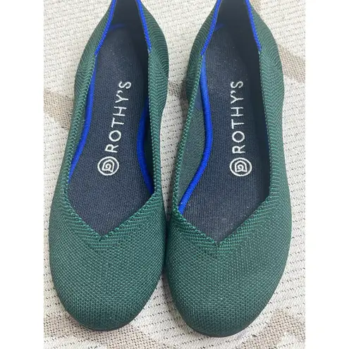 Rothy's Rothy’s the flat emerald green round toe slip on shoes, size 7 thumbnail 10