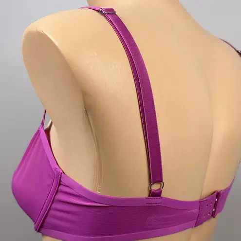 Out From Under  Urban Outfitters Purple Balconette Bra 32C Underwire Mesh Sheer