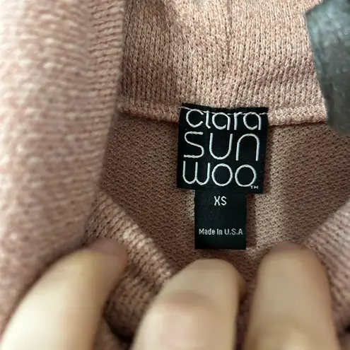 Clara Sun Woo Waffle Knit Cowl Turtleneck Hi