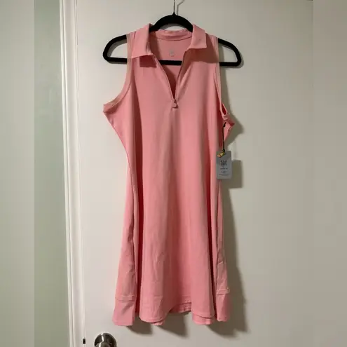 NWT Tail Phoenix Suella Racerback Polo Dress in Quartz Pink Size L Size L