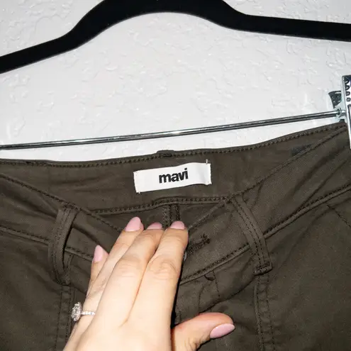 Mavi Jeans New Mavi Olive Green Luce Twill Ivy Slim Cargo Pants Size 27