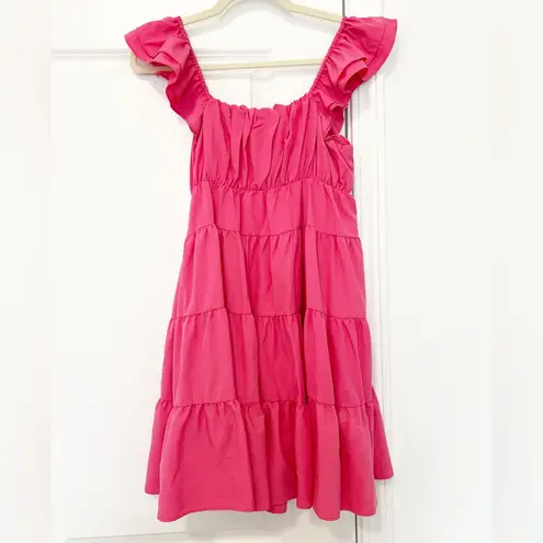 Endless Rose NWT Tiered Mini Dress Fuchsia