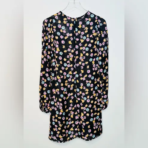 Dorothee Schumacher Floral Confetti Print Structured Volumes Dress Size 3 NWT Black