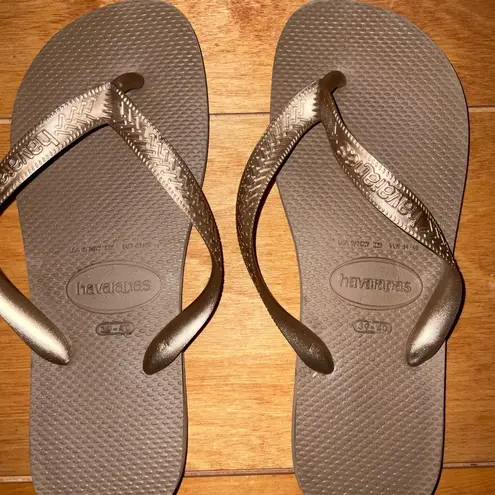 Havaianas 𝅺 slim flipflops brown size 39/40