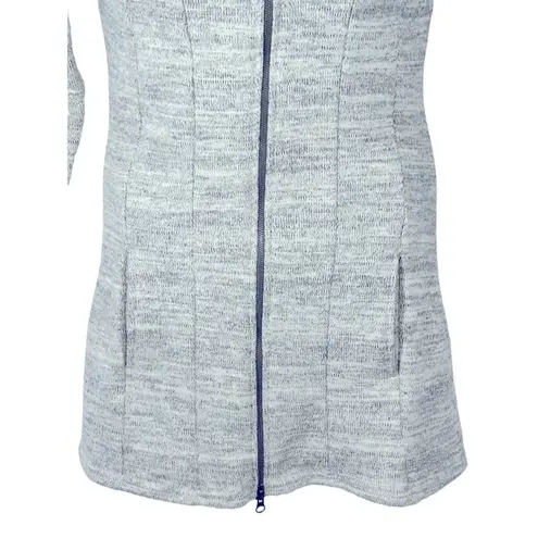 Kuhl Alaska Heather Gray/Black Marbled Zip Front Sweater Jacket Small