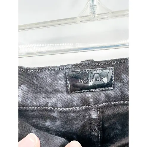 Mother The Super Swooner Tie Dye Ankle Skinny Jeans (Winding Paths) Size 26 Black