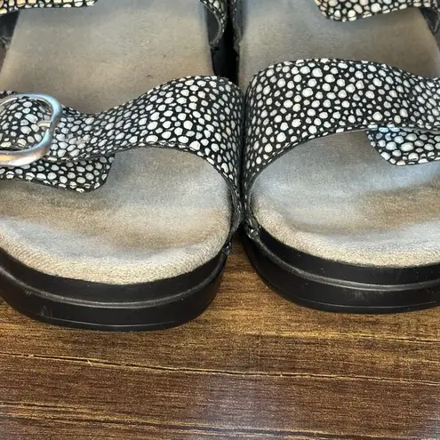 Dansko Black Stain Glass Sophie Sandal - size 40 (US 9.5-10)