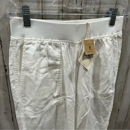 Faherty NWT  Arlie Day Pant White Pockets Breezy Vacation Boating Linen Small