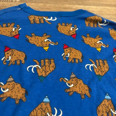 Hanna Andersson “Merry Mammoth” Organic Cotton Long John Pajama Top – Adult L Size L