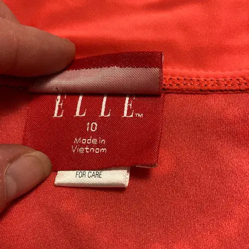 Elle ☀️ Bikini Bottom Coral and Black Geometry Pattern with Side Tie