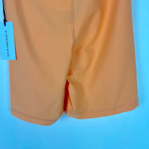 We Wore What NWT Lace-Up Biker Short Peach Cobbler Size XS NEW $68