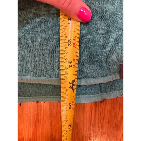 LL Bean Teal Marled Fleece Jacket Full Zip Women's M REG Green Size undefined