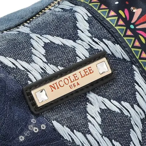 Nicole Lee Nicole Lee USA Bosque De Amor Denim Boston Bag