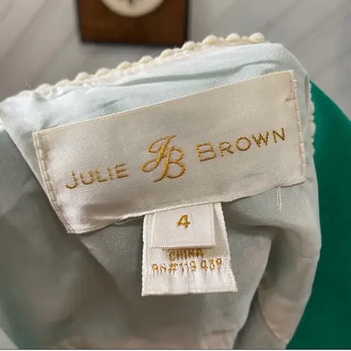 Julie Brown Silk Spring Floral Sleeveless Knee Length Dress size 4