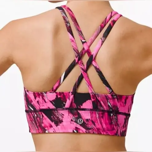 Lululemon  Long Line Energy Bra - Incentive Refresh Multi Pink Size 6