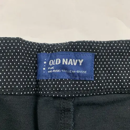 Old Navy  Black Micro Dot Skinny Pixie Pant 12R - Image 4