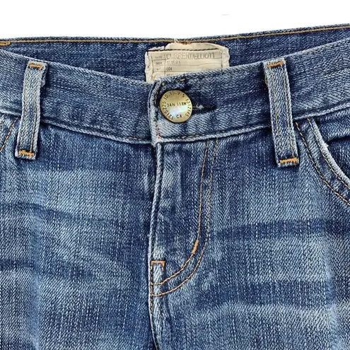 Current/Elliot The Straight Leg Traveled Medium Wash Jeans Size 28 Blue