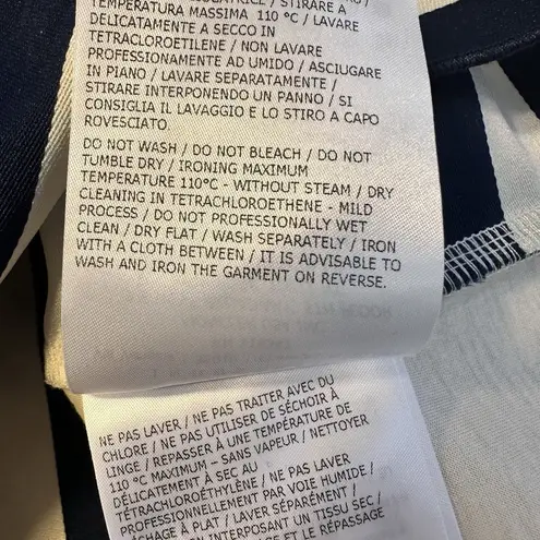 Moncler MINT🌟 Maglia Girocollo Round Neck Jumper Blouse Striped Blue Cream Large