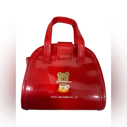 Sanrio Vintage 1996 Hello Kitty Mini Red Purse – Tea Party Design – Rare