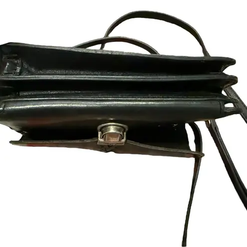 Patricia Nash Bianco Crossbody Organizer Black Leather Bag clutch western chic