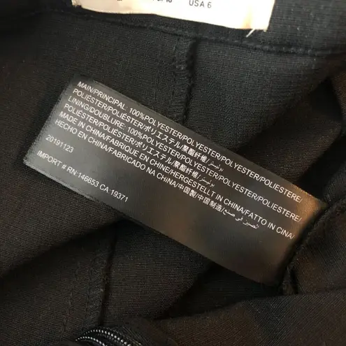 Finders Keepers Womens Pants High Rise Asymmetric Buttons Ankle Crop Black US 6