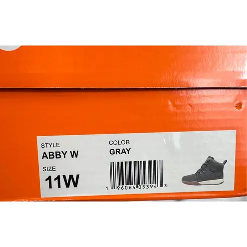 Sporto Women's Abby Leather/Suede Sneaker Boot Gray 11W