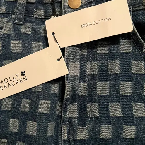 Molly Bracken Denim Printed Mini Skirt