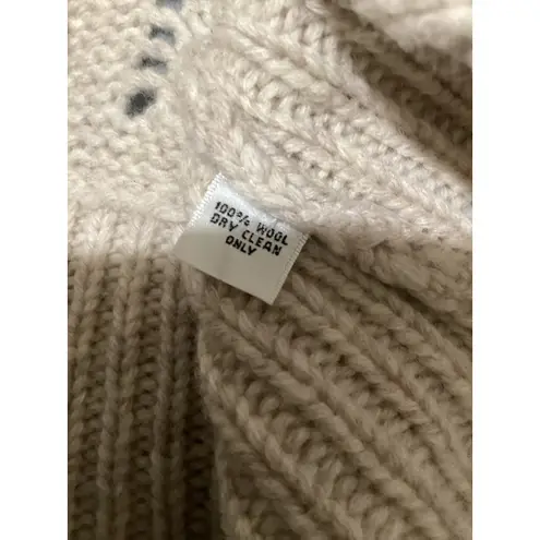 Charlie & Robin Knit Cardigan Sweater Jacket Beige Double Button L Cozy Wool Tan Size L - Image 6