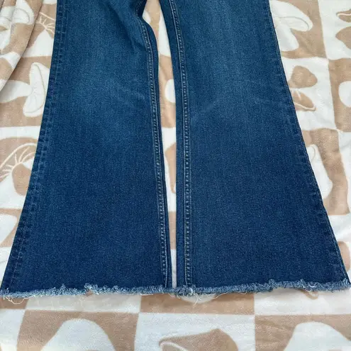 Pilcro Anthropologie High-Rise Trouser Bootcut Jeans Medium Wash Denim Size 31