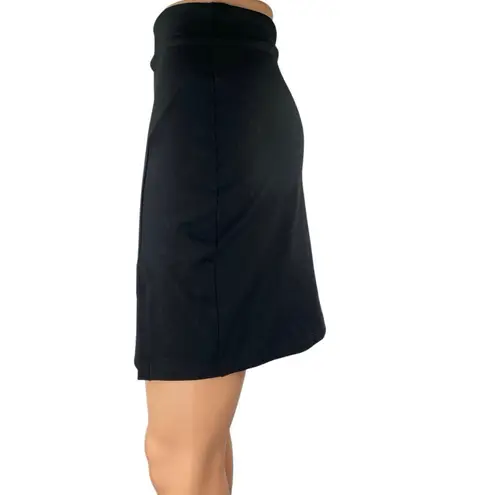Susana Monaco Women's Black High Waisted Slit Pull On Pencil Mini Skirt Size S