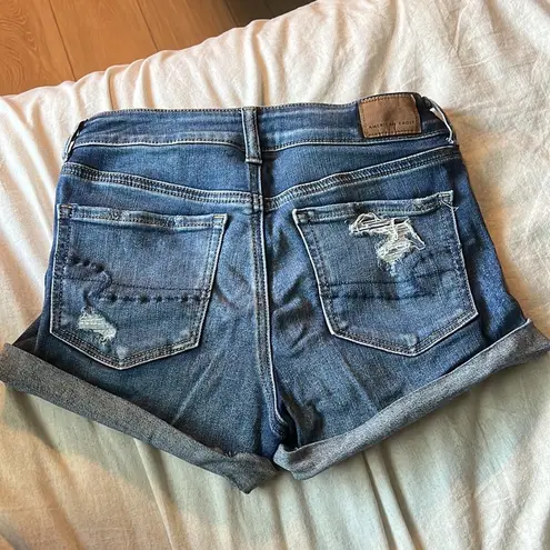 American Eagle Ne(x)t Level Stretch Hi-rise Shortie- US 4- medium wash