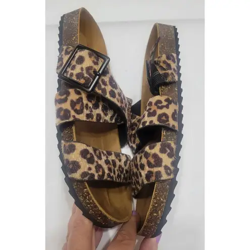 American Eagle  Leopard Strappy Sandals Size 7