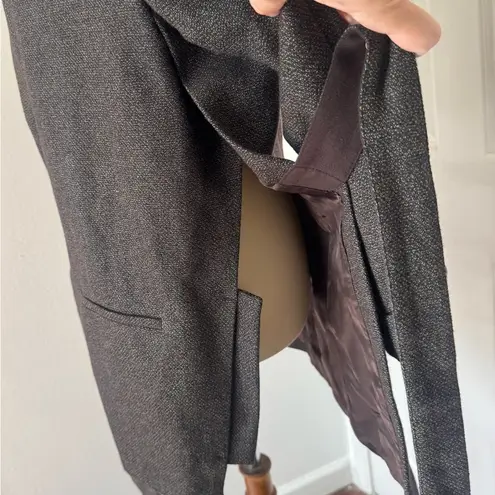 See By Chloe Blazer Brown Wool Blend Side Slits Career Office Luxe Size 4