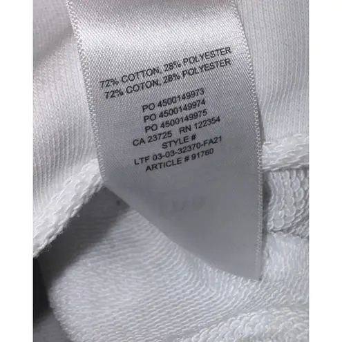 Aritzia Tna Airy Cropped Fleece Sweatshirt White Women's 2XS Oversized Old Money Size XXS