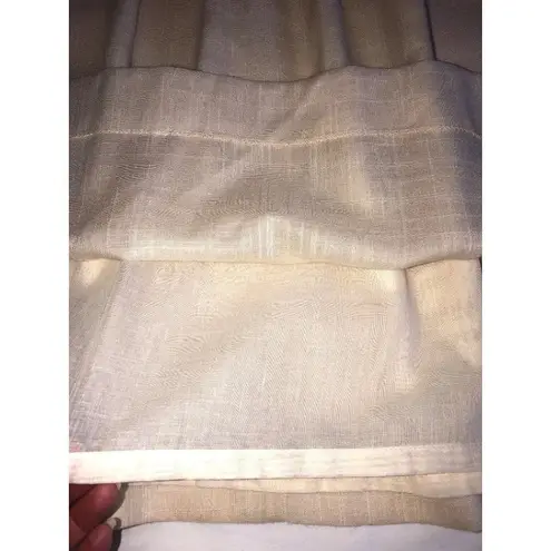 Vintage Set Top Skirt Size S Cream Lace Long Sleeve 80"s Cottagecore Modest USA