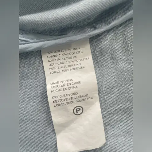 Rosetta Getty Collective Women's Double Breasted Pastel Blazer Office Workwear Blue Size 8