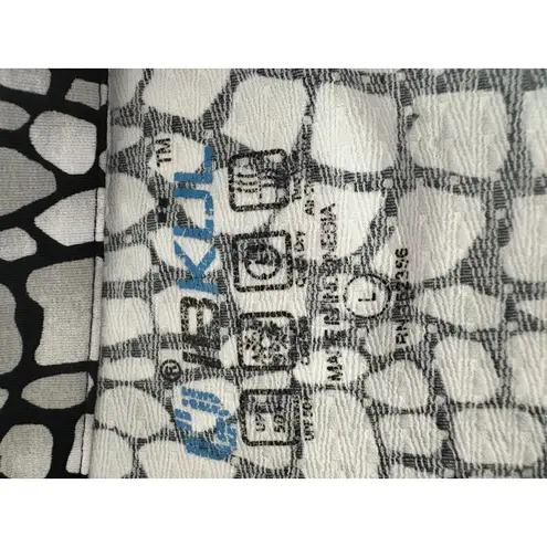 IBKUL 1/4 Zip Shirt Size Large Black Gray UPF 50 Golf Performance Pickleball