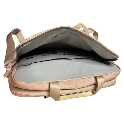 Tan and Pink Laptop Case Durable Accessory