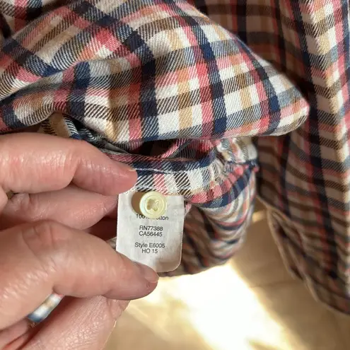 Madewell  Flannel Button-Up Plaid Shirt Size Medium thumbnail 7