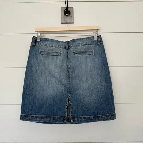 Carole Little Women’s 8 Denim Mini Skirt Y2K 2000s Blue