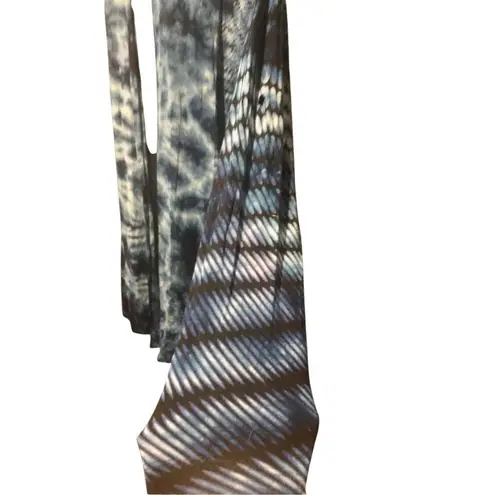 Soft Surroundings blue and white tie-dye open-front cardigan or cover-up, made o