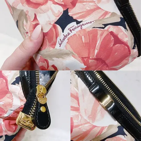 Salvatore Ferragamo Authentic Floral Bow Cosmetic Bag