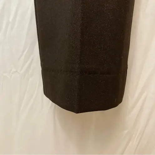 City Girl Nancy Bolen Sparkle Brown Pleated Straight Leg High Rise Slacks Pants Size 6