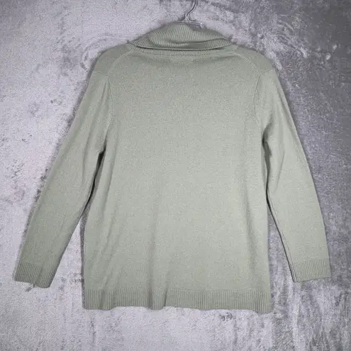 Woolovers Sweater Womens XL Green Cowl Neck Casual Preppy Minimalist Workwear Green