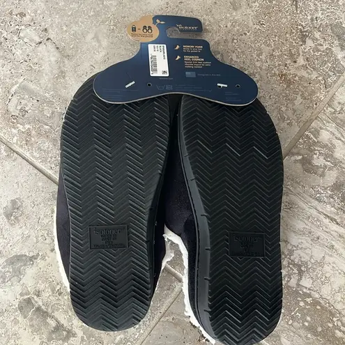 Isotoner BLACK Sherpasoft Rory Clog Slippers, Size XL 9.5-10 New w/Tag
