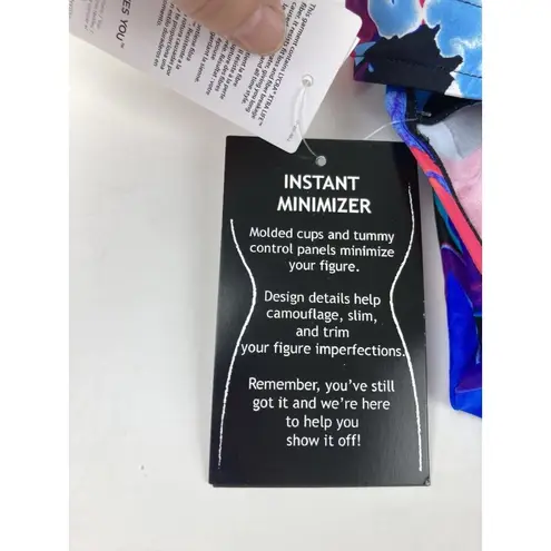 Maxine of Hollywood *New Swimsuit Womens 24W Floral Print Beach Resort Travel