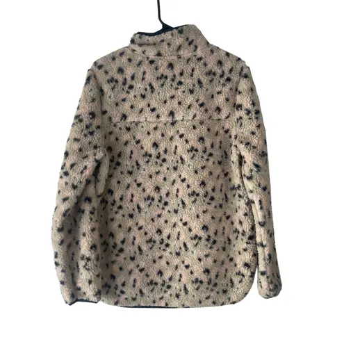 LIV Outdoor Women's Size Large Multicolored Sherpa Half Zip Sweater Black