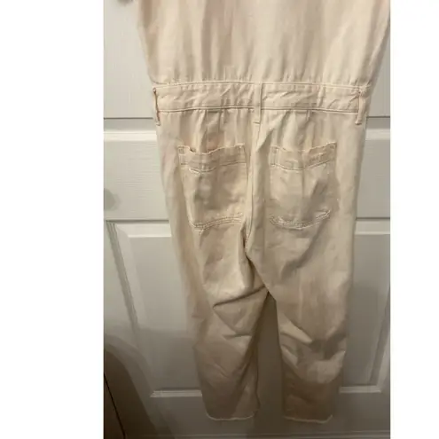 Everlane  100% Organic Cotton Short Sleeve Denim Coverall in Bone,sz 0